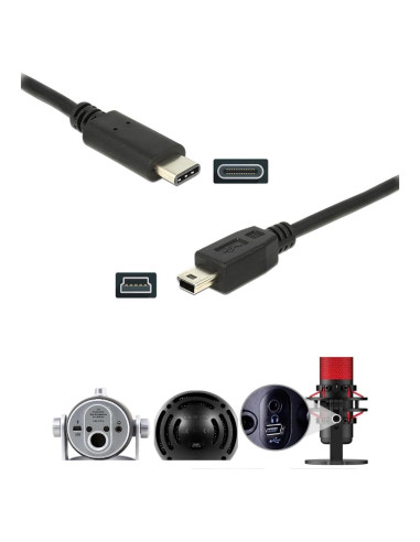 Cable USB-C para Micrófonos Blue Yeti y Snowball iCE