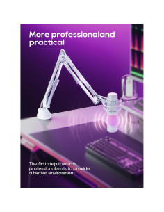 Brazo de Micrófono Boom Ajustable Plegable M06W-US - Blanco 2