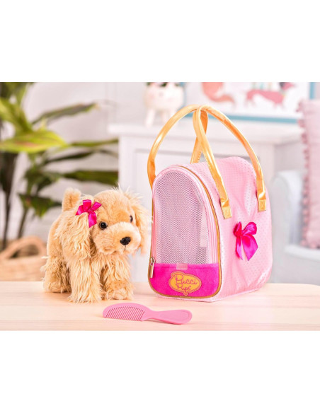 Cachorro de Peluche Cocker Spaniel Pucci Pups con Bolsa