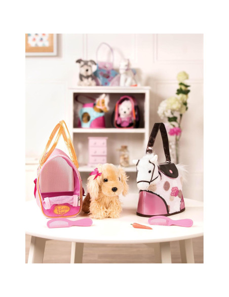 Cachorro de Peluche Cocker Spaniel Pucci Pups con Bolsa