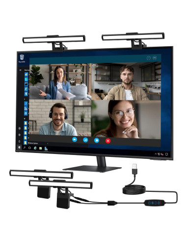 Luz LED para Videoconferencias Yeenhoopy R11, 3 Modos Ajustables