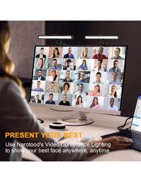 Luz LED para Videoconferencias Yeenhoopy R11, 3 Modos Ajustables Luz LED para Videoconferencias Yeenhoopy R11, 3 Modos Ajustables