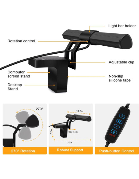 Luz LED para Videoconferencias Yeenhoopy R11, 3 Modos Ajustables Luz LED para Videoconferencias Yeenhoopy R11, 3 Modos Ajustables