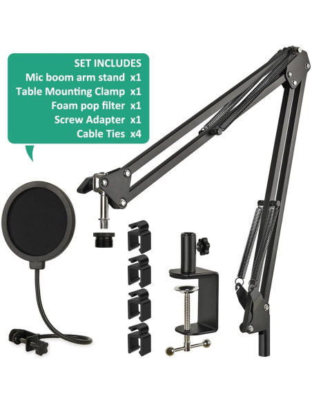 Soporte de Micrófono HyperX SoloCast con Filtro Antipop Soporte de Micrófono HyperX SoloCast con Filtro Antipop