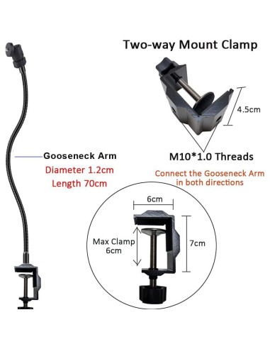 Soporte para Teléfono y Webcam Ajustable Etubby 70 cm