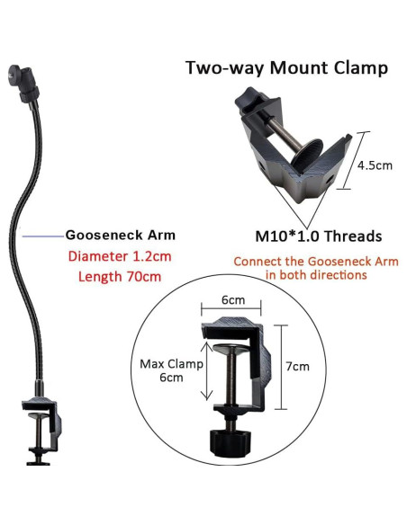 Soporte para Teléfono y Webcam Ajustable Etubby 70 cm