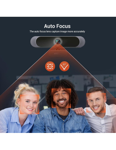 Webcam 4K DEPSTECH DW49 con Autofoco y Micrófono Dual