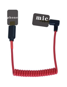 Adaptador USB C a TRS 3.5mm Arklove para Micrófonos 2