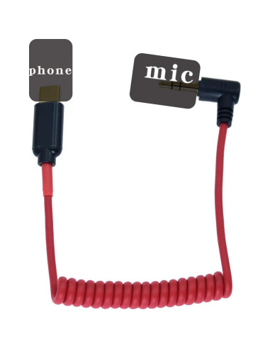 Adaptador USB C a TRS 3.5mm Arklove para Micrófonos