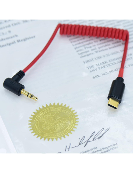 Adaptador USB C a TRS 3.5mm Arklove para Micrófonos