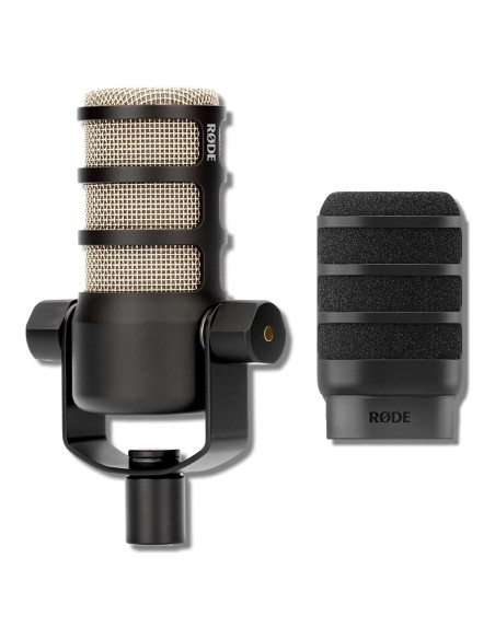 Micrófono Dinámico Cardioide Rode PodMic con Filtro Pop WS14