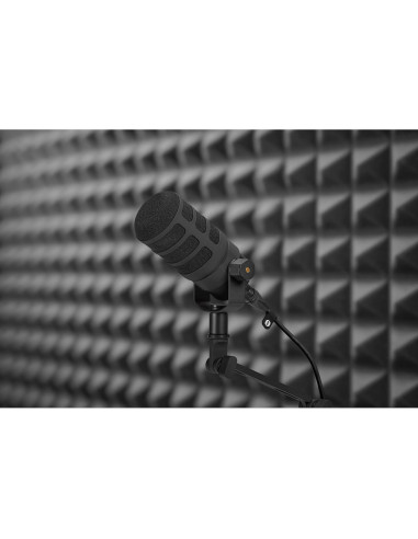 Micrófono Dinámico Cardioide Rode PodMic con Filtro Pop WS14
