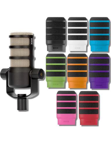 Micrófono Dinámico Cardioide Rode PodMic con Filtro Pop WS14