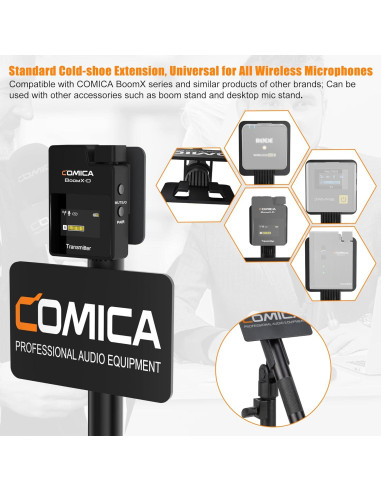 Adaptador de Mano COMICA HR-WM para Micrófonos Inalámbricos