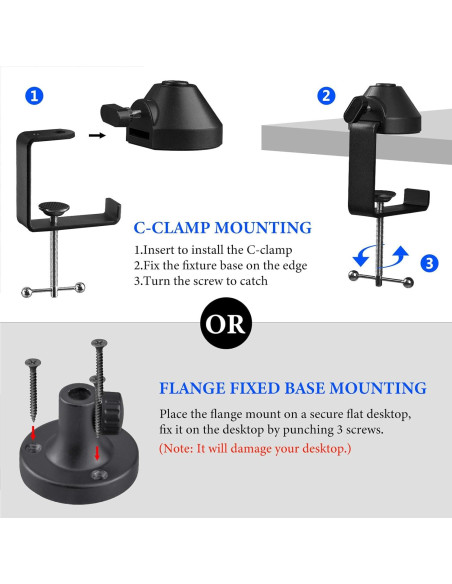 Brazo de Micrófono Geekria para Razer Seiren V3 Mini y Elite