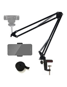 Soporte de teléfono con brazo de tijera Etubby para webcam y celulares