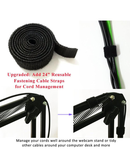 Soporte de teléfono con brazo de tijera Etubby para webcam y celulares