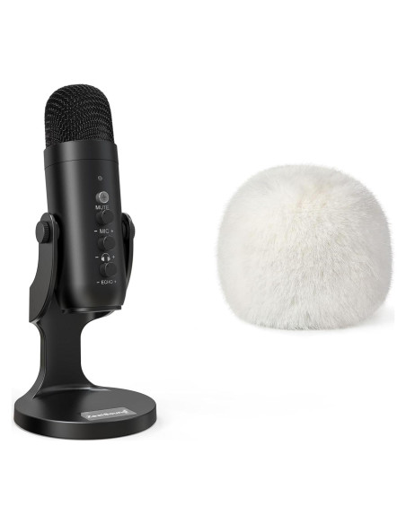 Micrófono USB Gaming ZealSound K66 con Funda Peluda