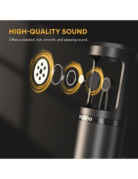 Micrófono de Condensador MAONO PM325T Cardioide para Estudio