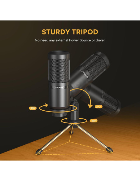 Micrófono de Condensador MAONO PM325T Cardioide para Estudio