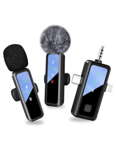 Micrófono Lavalier Inalámbrico M1 para iPhone y Android