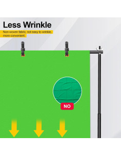 Fondo de Fotografía Verde EMART 1.52x1.98m con Abrazaderas 2