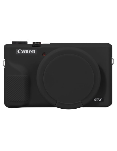 Funda de Silicona Suave Canboc para Canon G7X Mark III - Negra