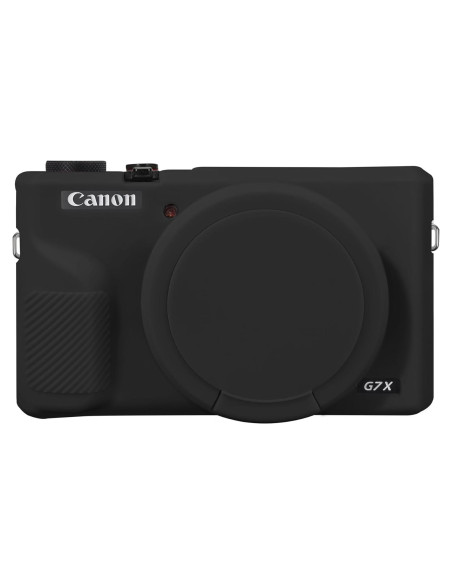 Funda de Silicona Suave Canboc para Canon G7X Mark III - Negra