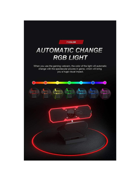 Cámara Web HD 1080p BeezTek con Micrófono y RGB