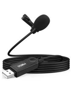 Micrófono Lavalier USB MillSO Omnidireccional 2m para PC