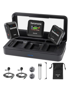 Micrófono Lavalier Inalámbrico Saramonic Blink M2 250m