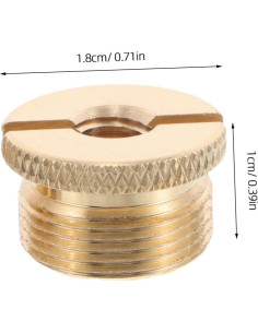 Kit de Adaptador de Tornillo de Micrófono Garneck - 2 Piezas Cobre 2