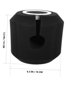 Yardwe Filtro de Esponja para Micrófono de Condensador 16cm 2