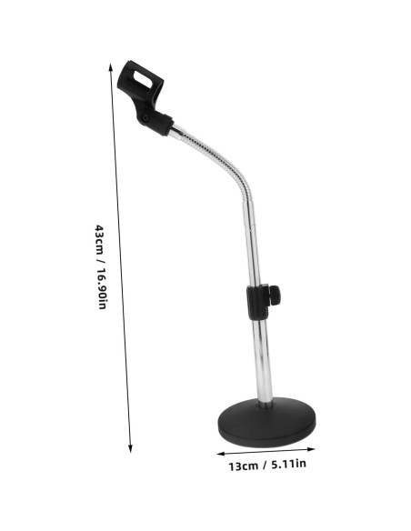 Soporte de Micrófono de Escritorio Ajustable Milisten 43cm Hierro