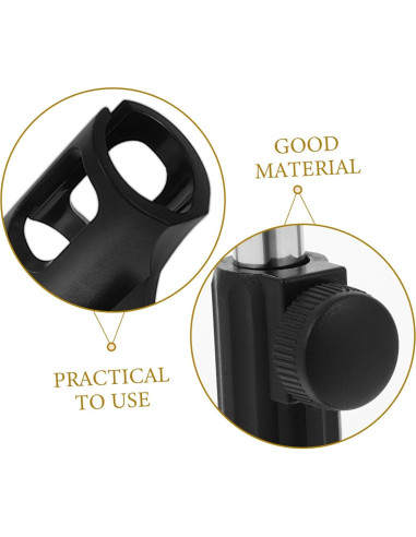 Soporte de Micrófono de Escritorio Ajustable Milisten 43cm Hierro