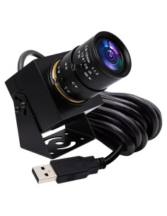 Cámara USB 4K ELP 2.8-12mm con micrófono y zoom manual