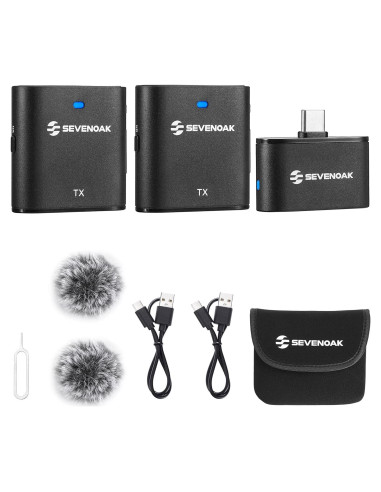 Micrófono Lavalier Inalámbrico Sevenoak SKM-S2-U Tipo-C