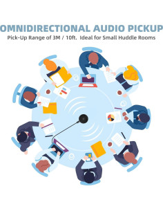 Micrófono USB Omnidireccional Tyless UM10 para Conferencias 2