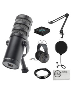 Paquete Micrófono Dinámico Samson Q9x + Auriculares + Accesorios