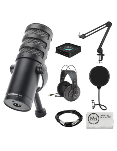 Paquete Micrófono Dinámico Samson Q9x + Auriculares + Accesorios