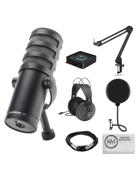 Paquete Micrófono Dinámico Samson Q9x + Auriculares + Accesorios Paquete Micrófono Dinámico Samson Q9x + Auriculares + Accesorios