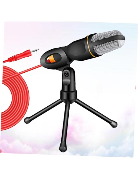 Soporte de Micrófono y Trípode Ajustable Negro para PC