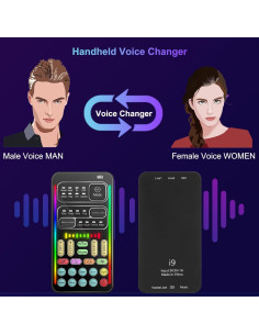 Cambiador de voz portátil Pomya con 8 efectos de sonido 2