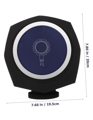 Funda de Esponja para Micrófono FAVOMOTO Azul Aislante de Ruido