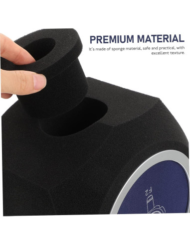 Funda de Esponja para Micrófono FAVOMOTO Azul Aislante de Ruido