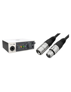 Interfaz de Audio UA Volt 1 USB + Cable XLR Amazon Basics