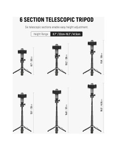 Palo de Selfie NEEWER con Control Remoto y Trípode Plegable 2