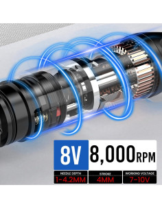 Kit de Máquina de Tatuaje Inalámbrico Wormhole WTK286 1800mAh 2