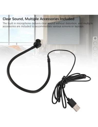 Cámara Web USB 1080P Bewinner con Micrófono Incorporado