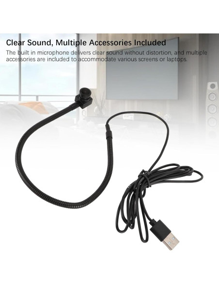 Cámara Web USB 1080P Bewinner con Micrófono Incorporado